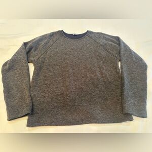 Zara Dark Gray Knit Top with Navy Inside Size Medium